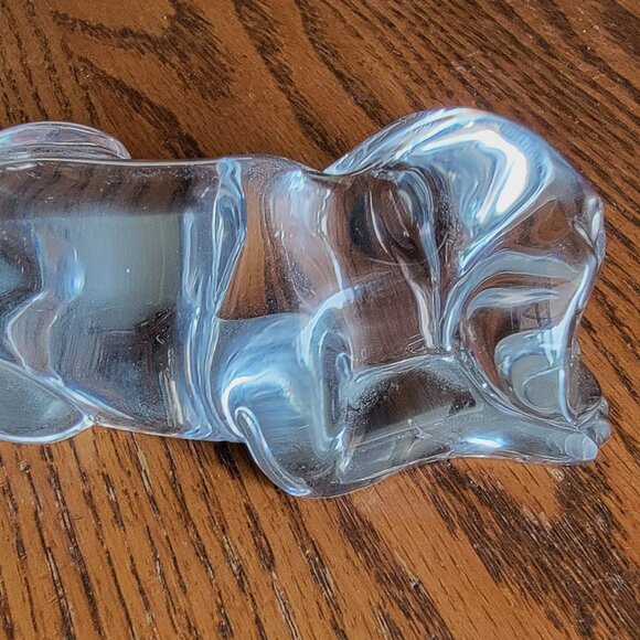 Vintage Princess House Crystal Reclining Dog Figurine-1990s - Picture 4 of 5